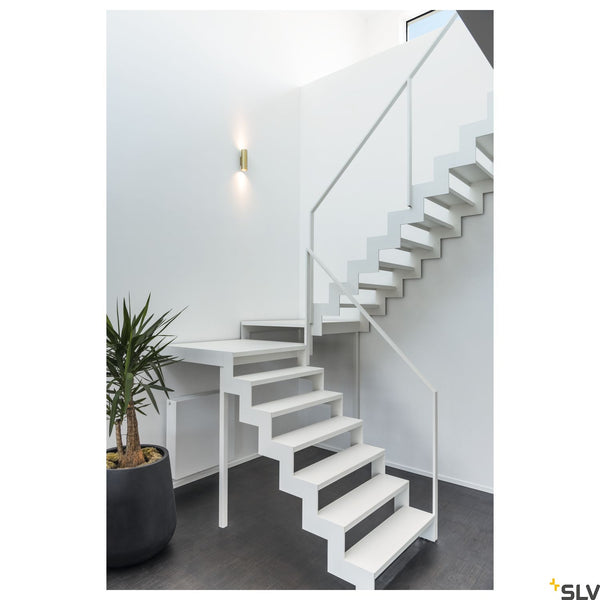 SLV ENOLA_B UP/DOWN wall light, brass, 2x GU10, max. 2x 50W 151803