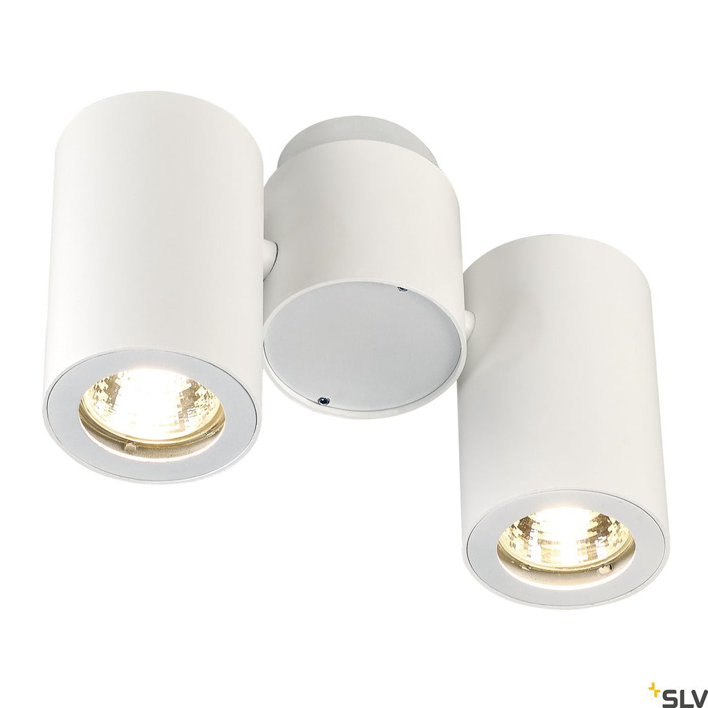 SLV ENOLA_B SPOT 2 wall and ceiling light, double, white, 2x GU10, max. 2x 50W 151831