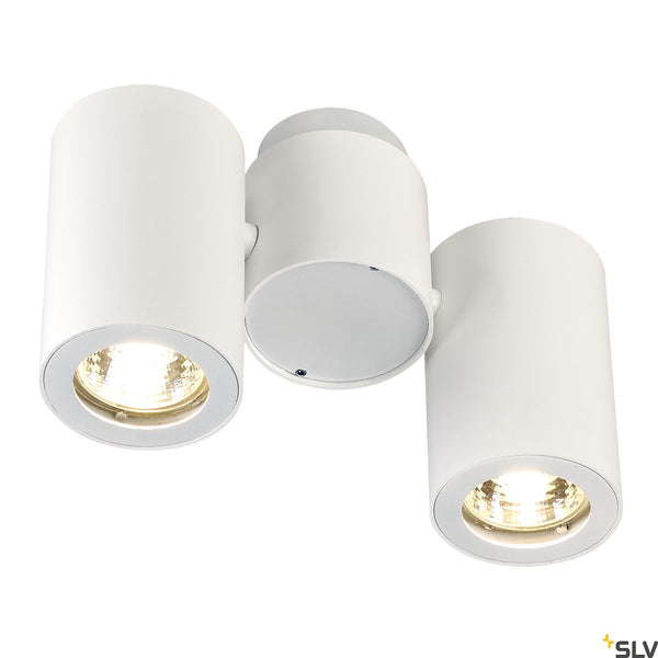 SLV ENOLA_B SPOT 2 wall and ceiling light, double, white, 2x GU10, max. 2x 50W 151831
