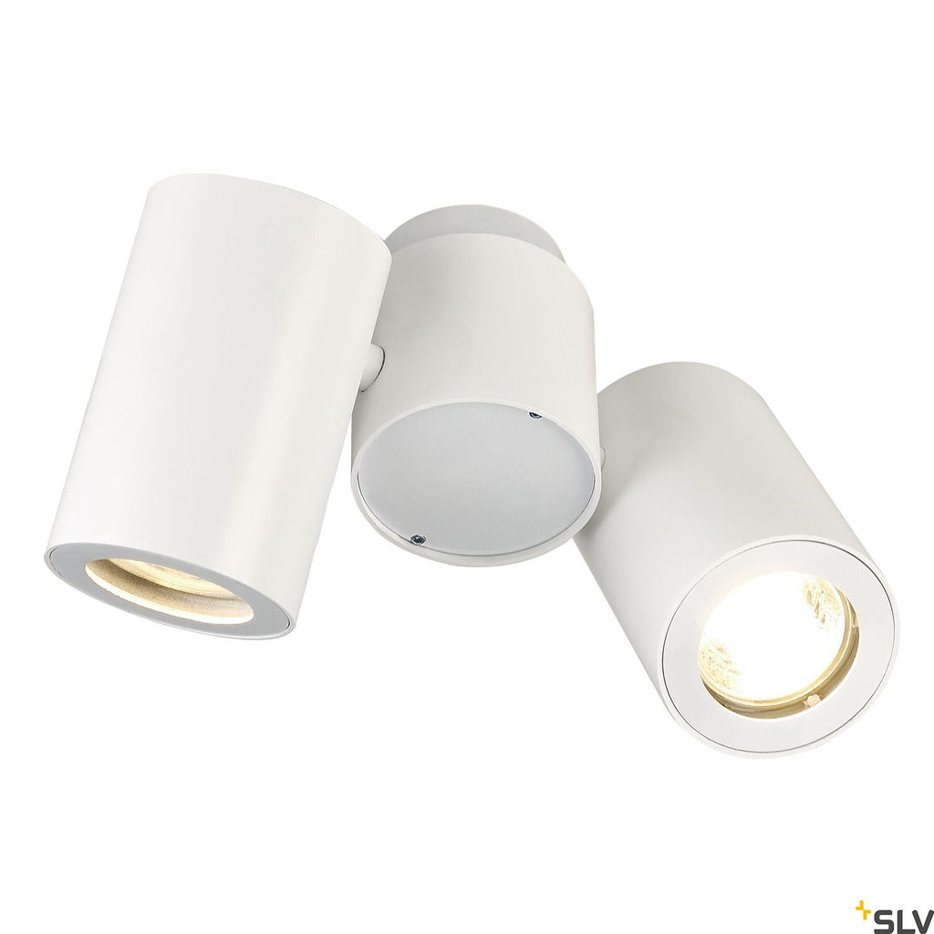 SLV ENOLA_B SPOT 2 wall and ceiling light, double, white, 2x GU10, max. 2x 50W 151831