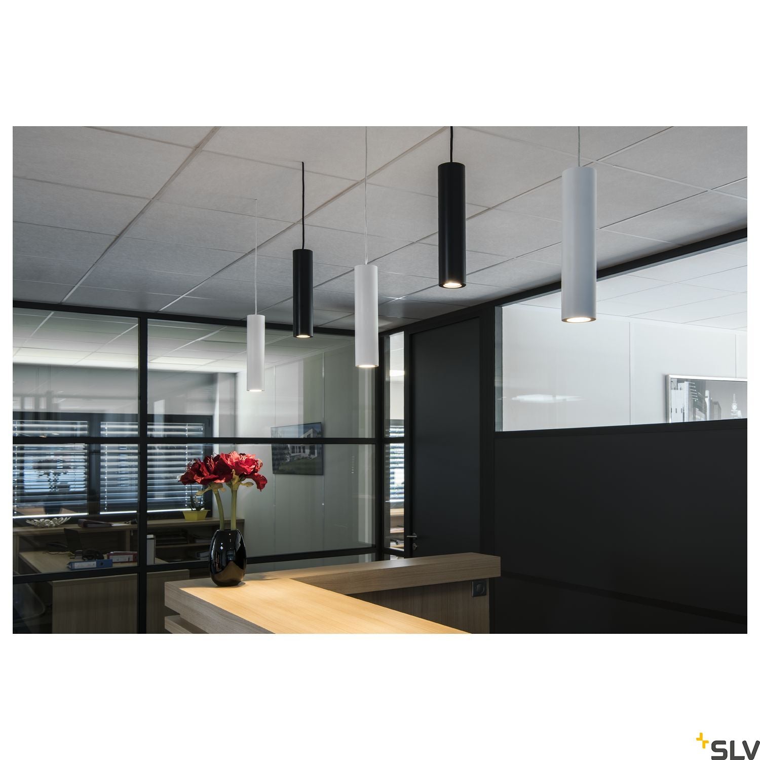 SLV ENOLA_B pendant, PD-1, white, GU10, max. 50W 151851