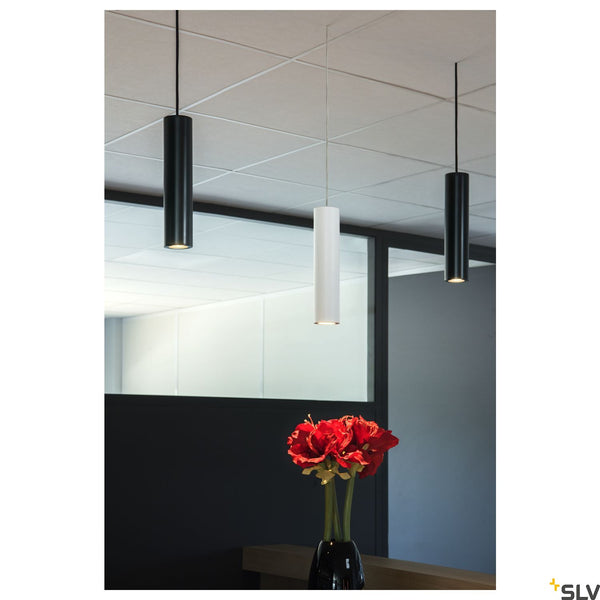 SLV ENOLA_B pendant, PD-1, black, GU10, max. 50W 151850
