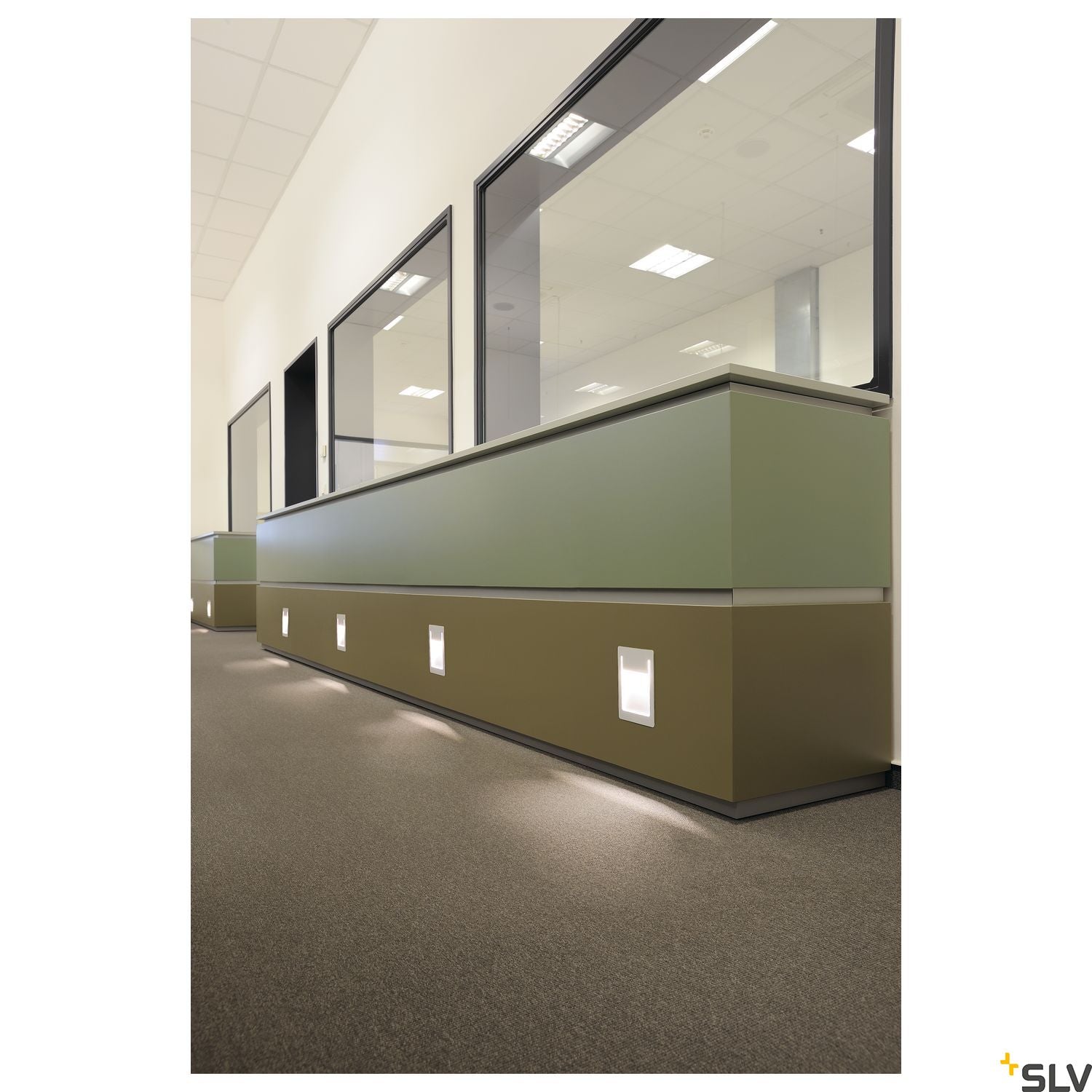 SLV DOWNUNDER PURE recessed, square, white, 5.2W LED, 3000K , 120x155mm 151952