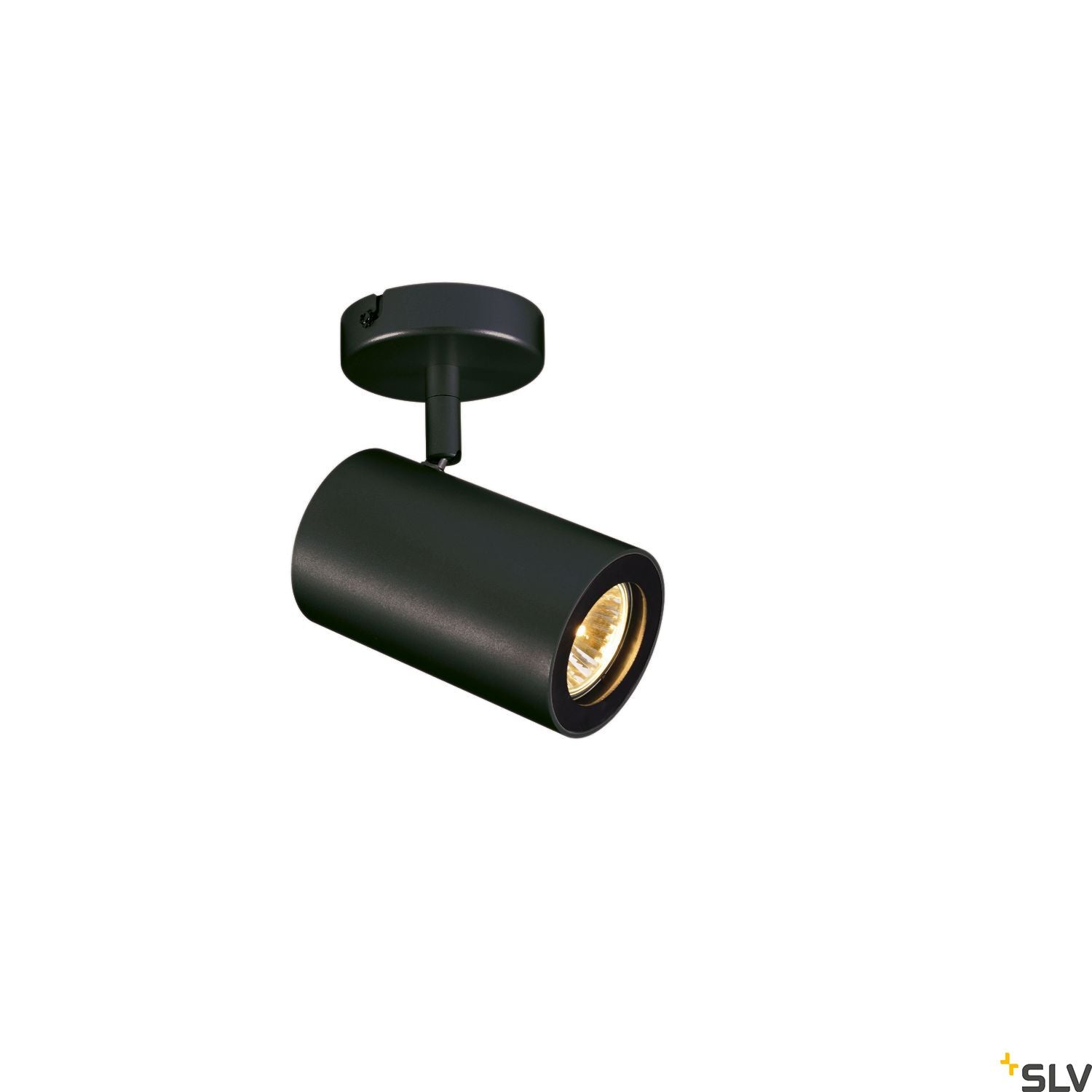 SLV ENOLA_B wall and ceiling spot, single, black, GU10, max. 50W 152010