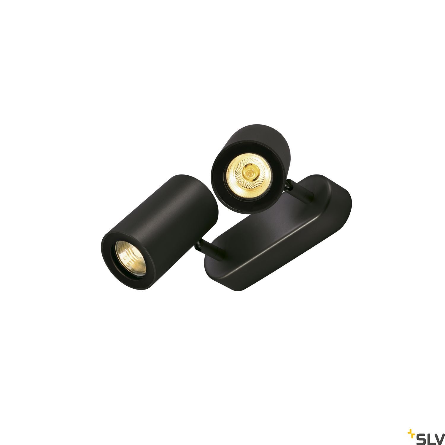 SLV ENOLA_B wall and ceiling spot, double, black, 2x GU10, max. 2x 50W 152020