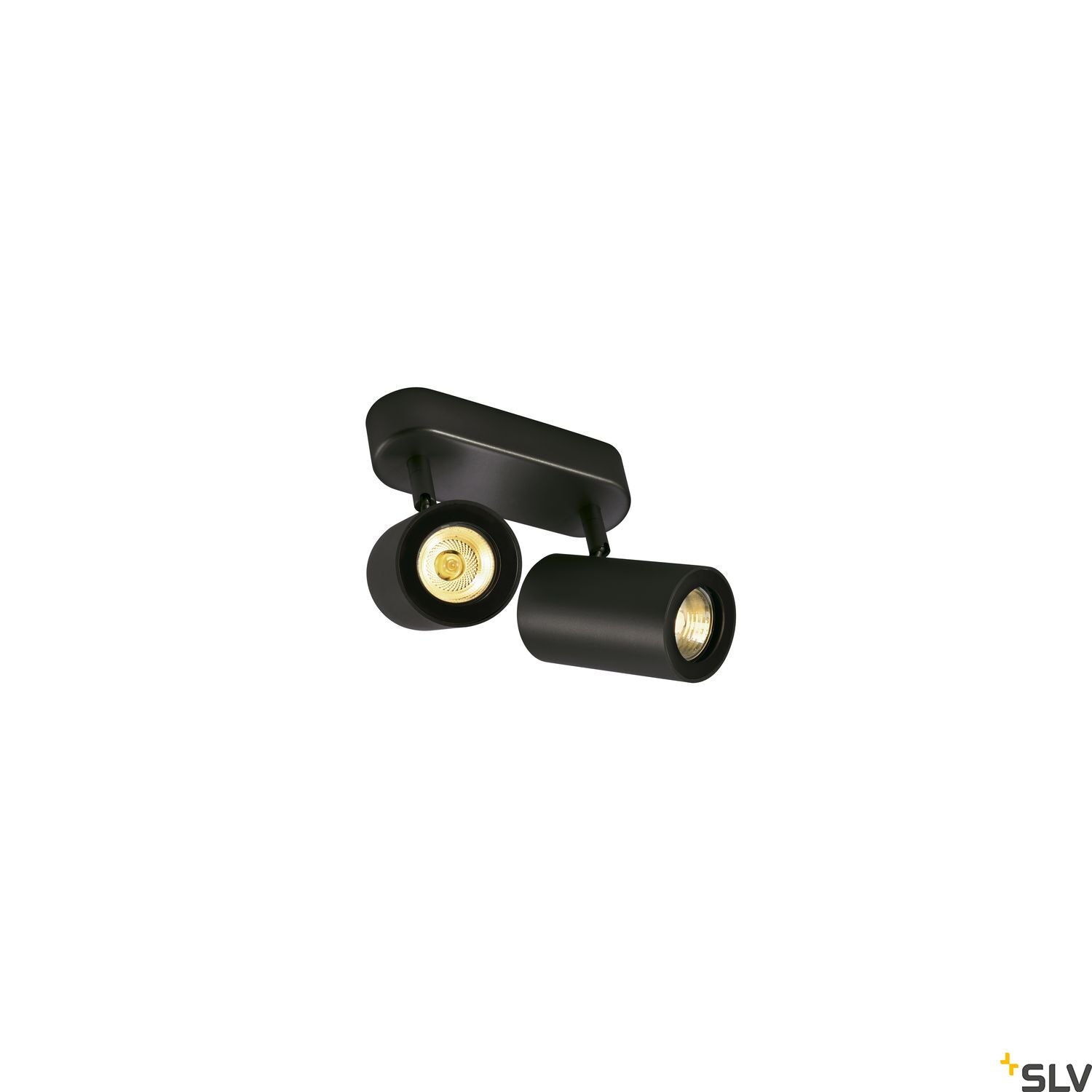 SLV ENOLA_B wall and ceiling spot, double, black, 2x GU10, max. 2x 50W 152020