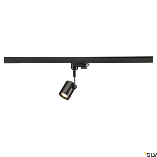 SLV BIMA I lamp head, black, GU10, max. 50W, incl. 3-circuit adapter 152240