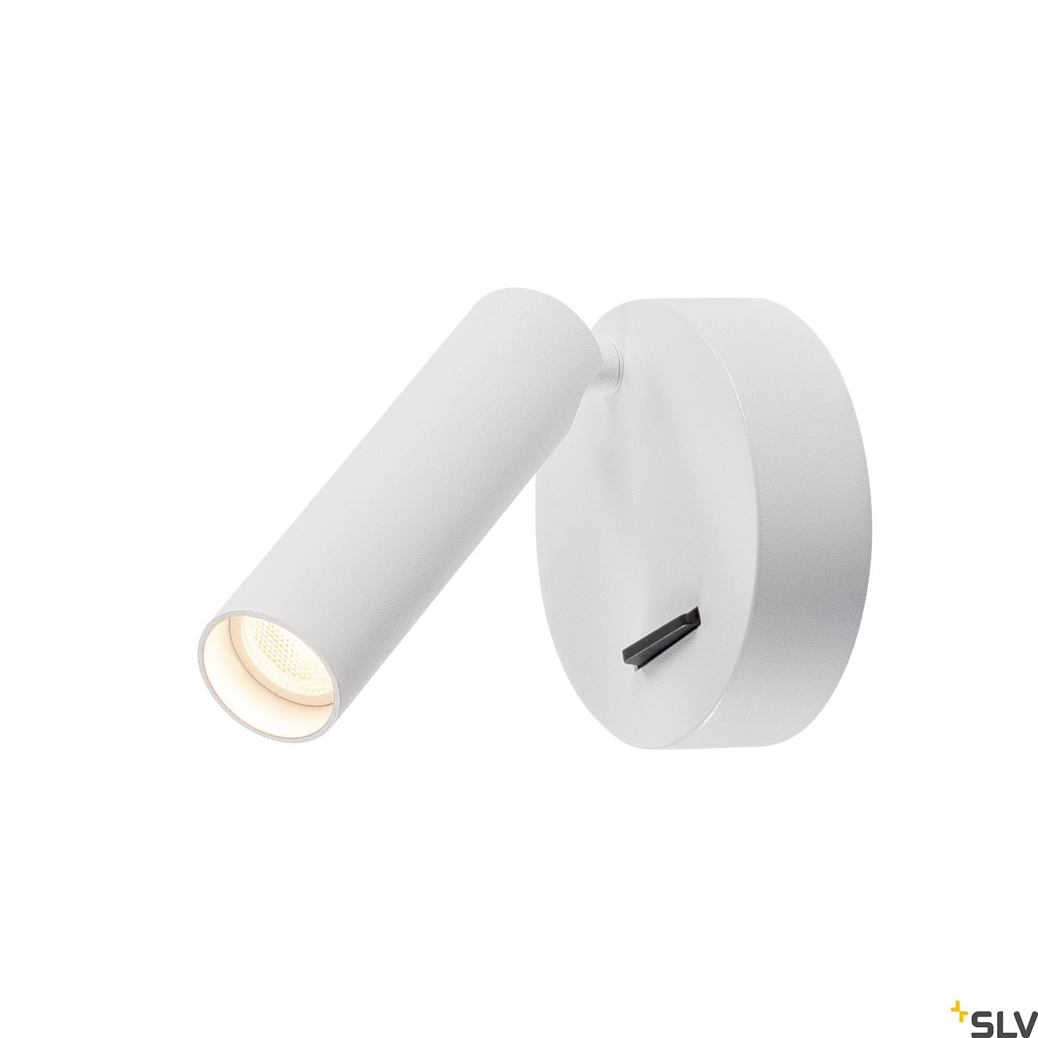 SLV KARPO 30 single spot, wall and ceiling light, round, white, 7.5W LED, 3000K, with switch 152341