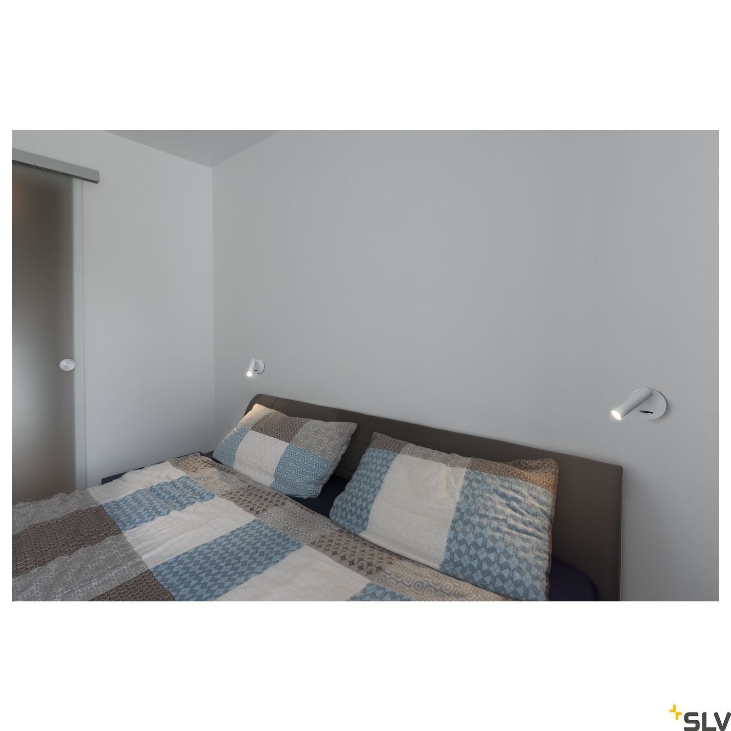 SLV KARPO 30 single spot, wall and ceiling light, round, white, 7.5W LED, 3000K, with switch 152341
