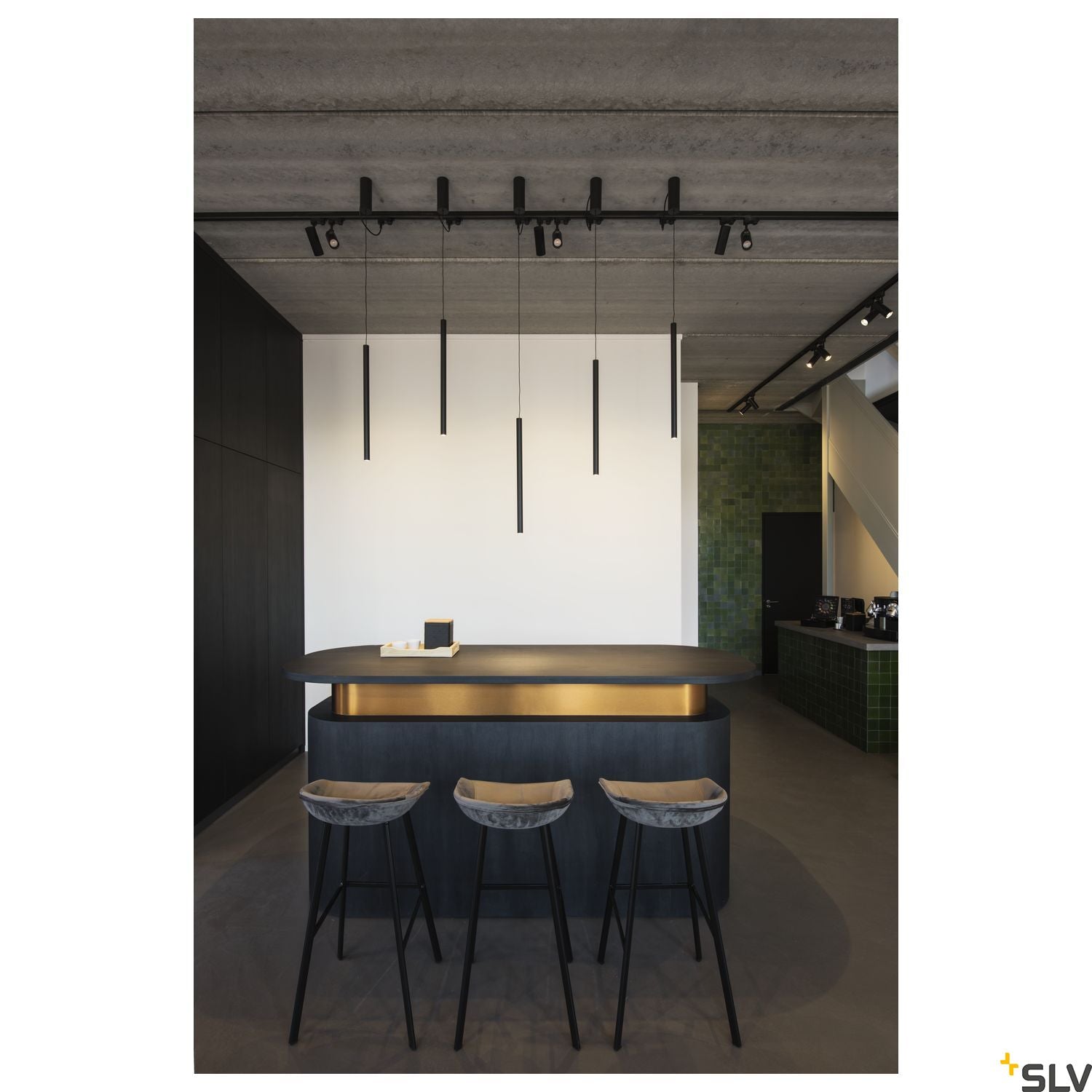 SLV HELIA 30, pendant, round, black, 7.5W LED, 3000K 152360
