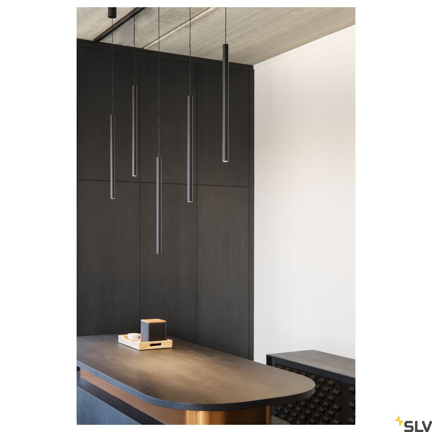 SLV HELIA 30, pendant, round, black, 7.5W LED, 3000K 152360