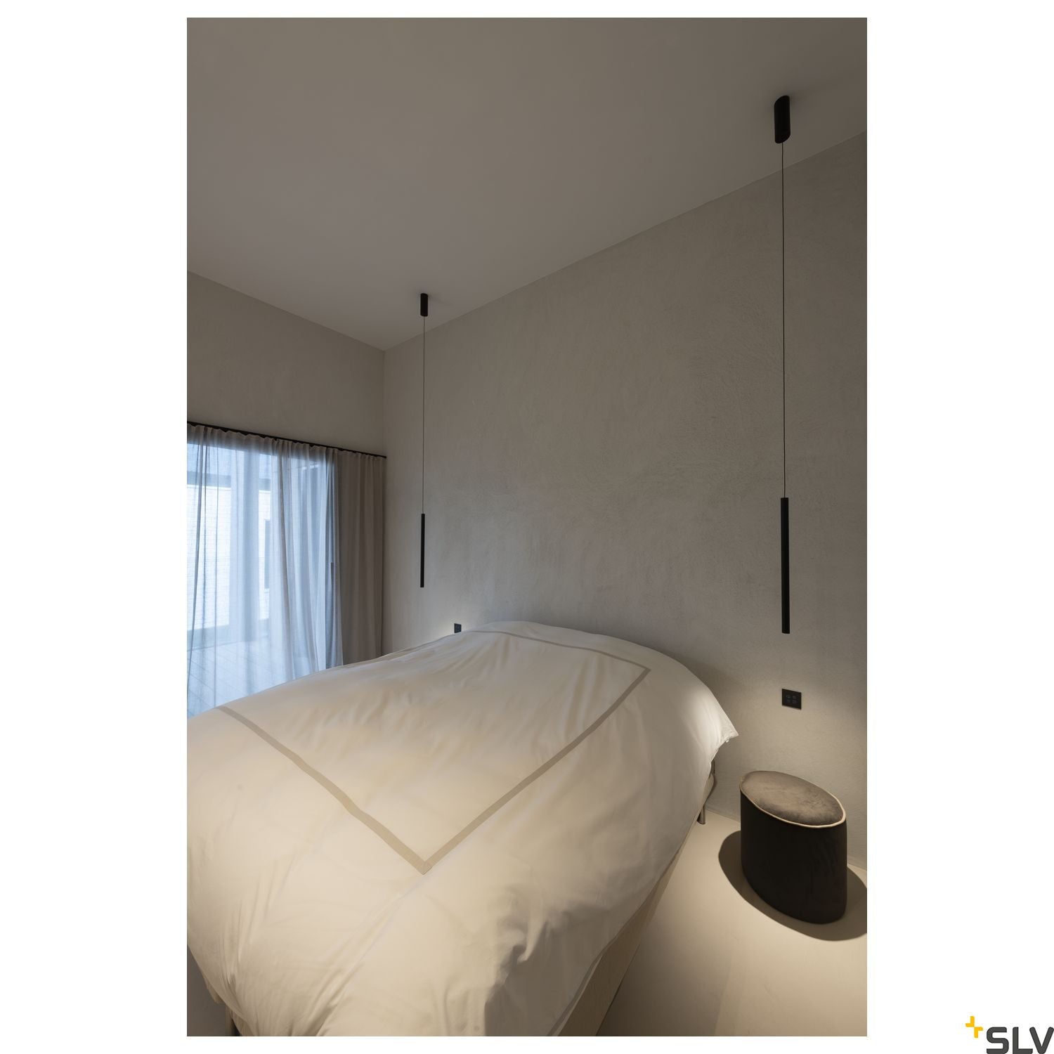 SLV HELIA 30, pendant, round, black, 7.5W LED, 3000K 152360