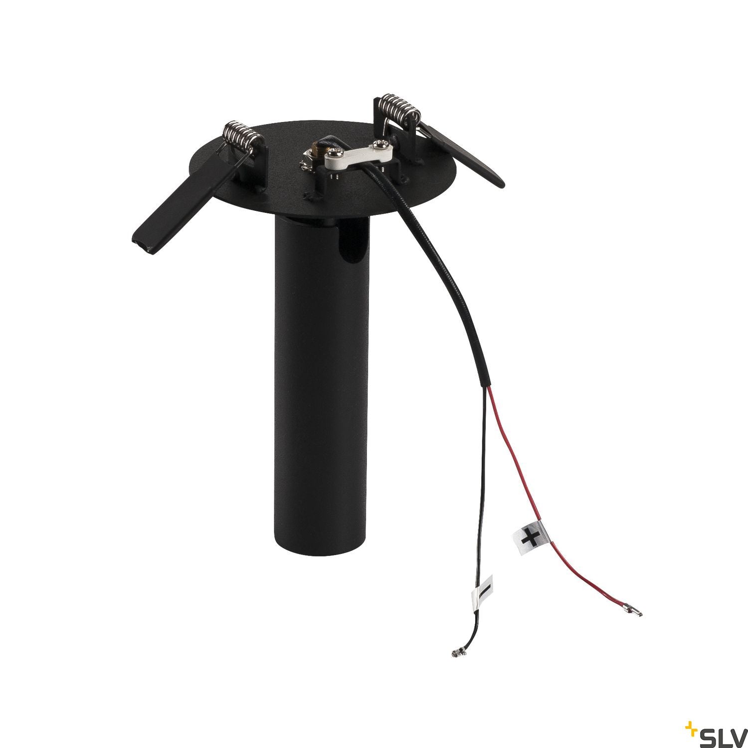 SLV KARPO 30 single spot, recessed ceiling light, flat canopy, black, 7.5W LED, 3000K, 152380