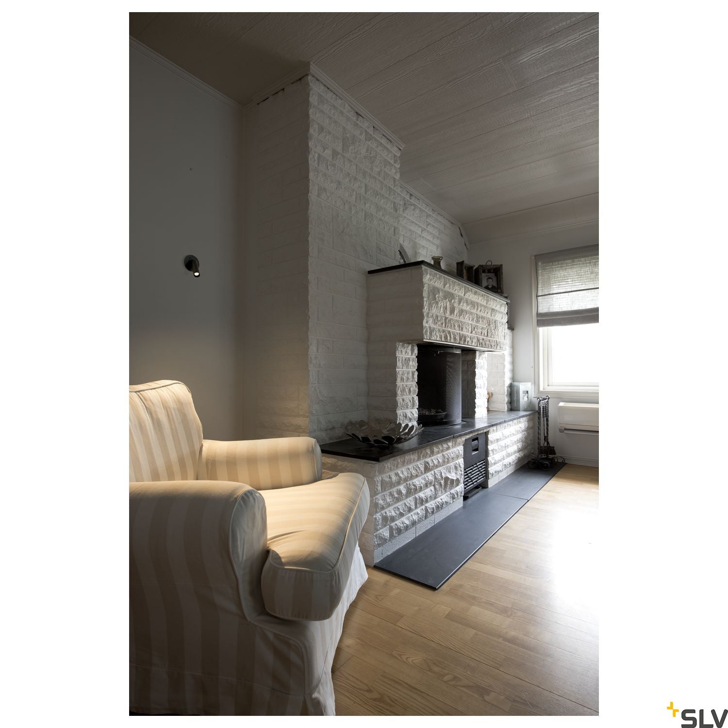 SLV KARPO 30 single spot, recessed ceiling light, flat canopy, black, 7.5W LED, 3000K, 152380