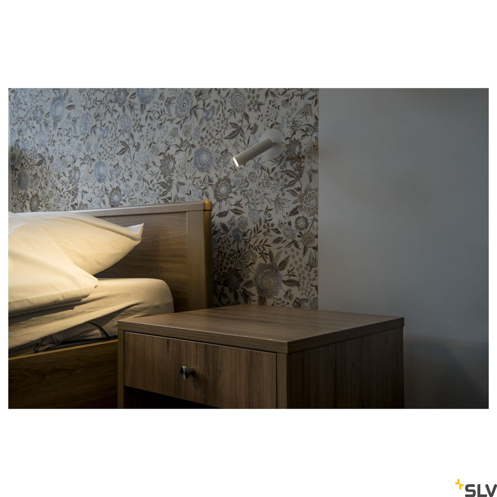 SLV KARPO 30 single spot, recessed ceiling light, flat canopy, white, 7.5W LED, 3000K, 152381