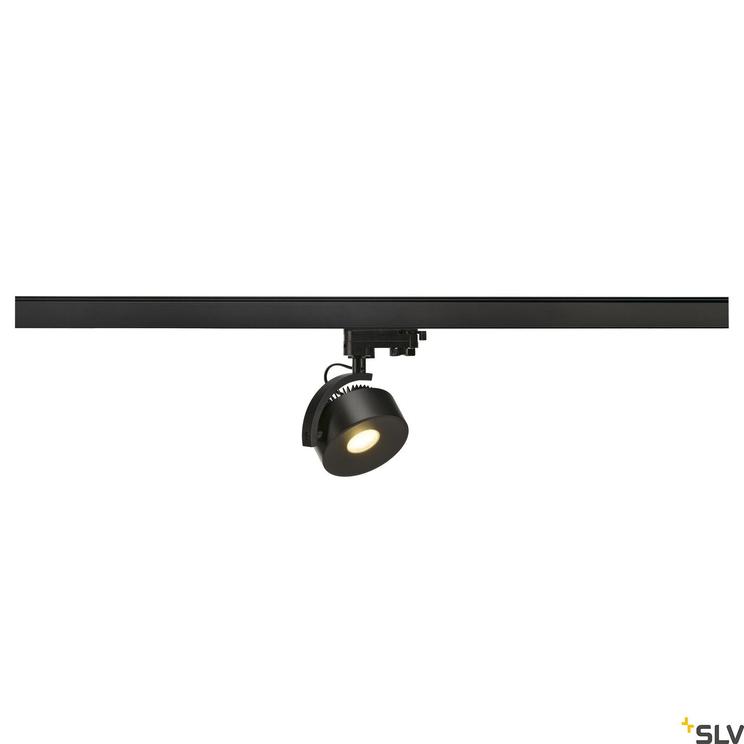 SLV KALU TRACK LEDDISK lamp head, black, 3000K, incl. 3-circuit adapter 152600