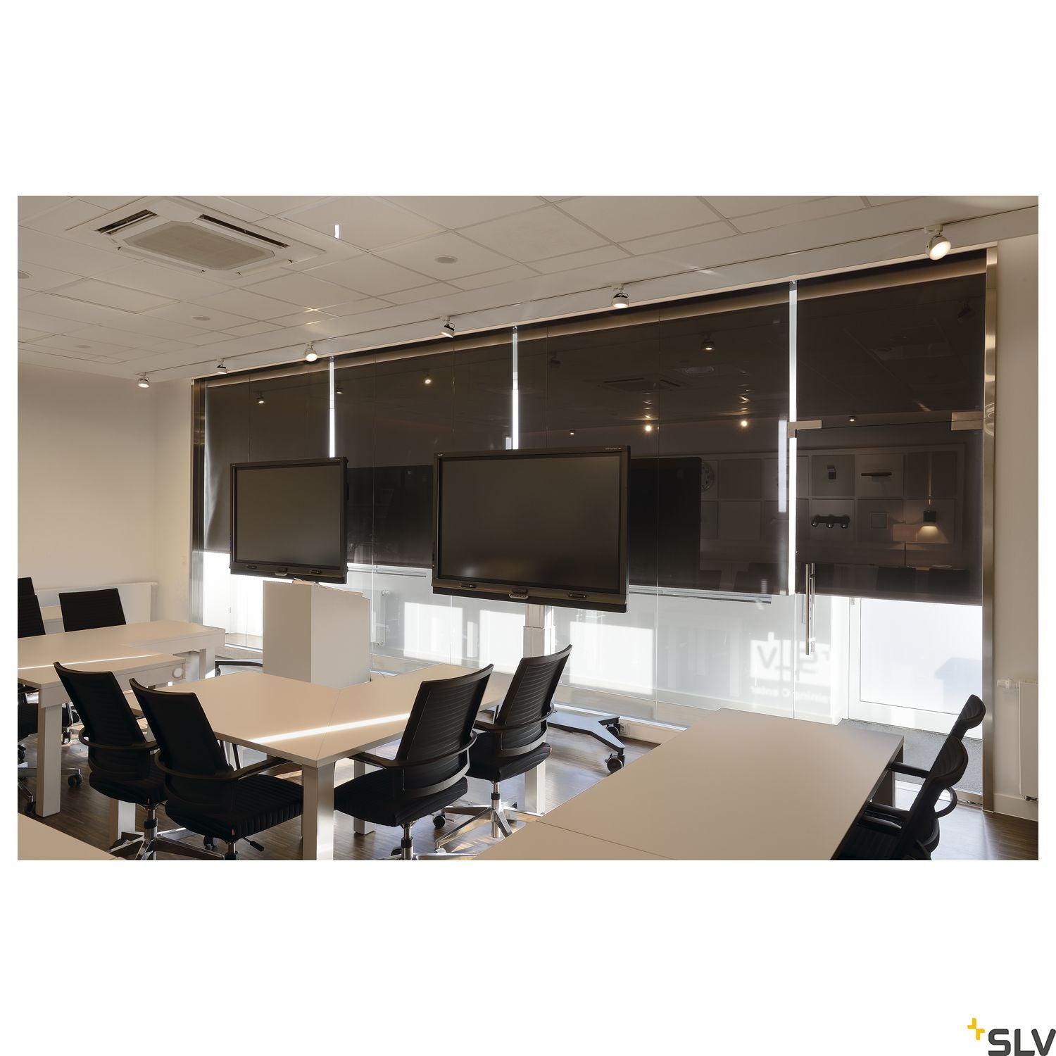 SLV KALU TRACK LEDDISK lamp head, white, 3000K, incl. 3-circuit adapter 152601