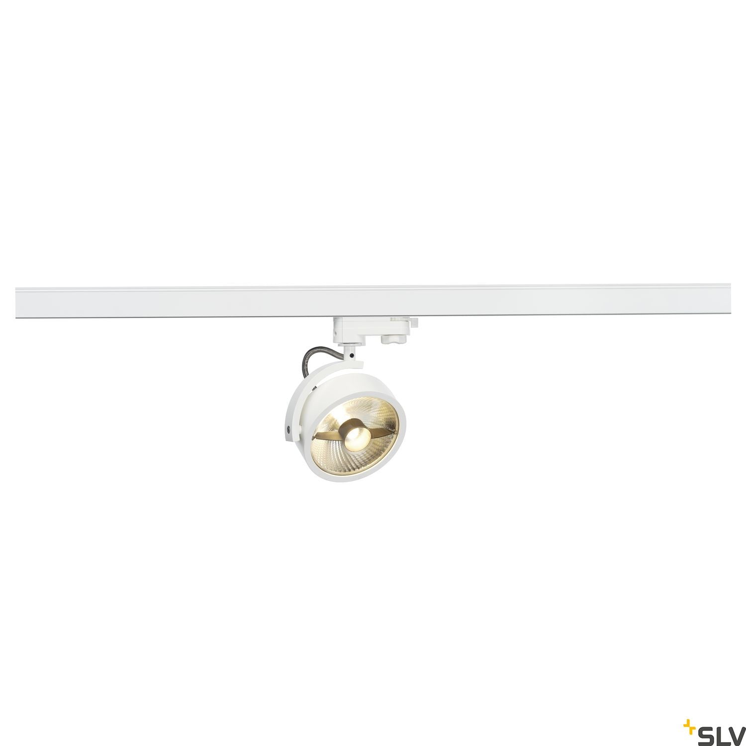 SLV KALU TRACK QPAR111 lamp head, white, incl. 3-circuit adapter 152611