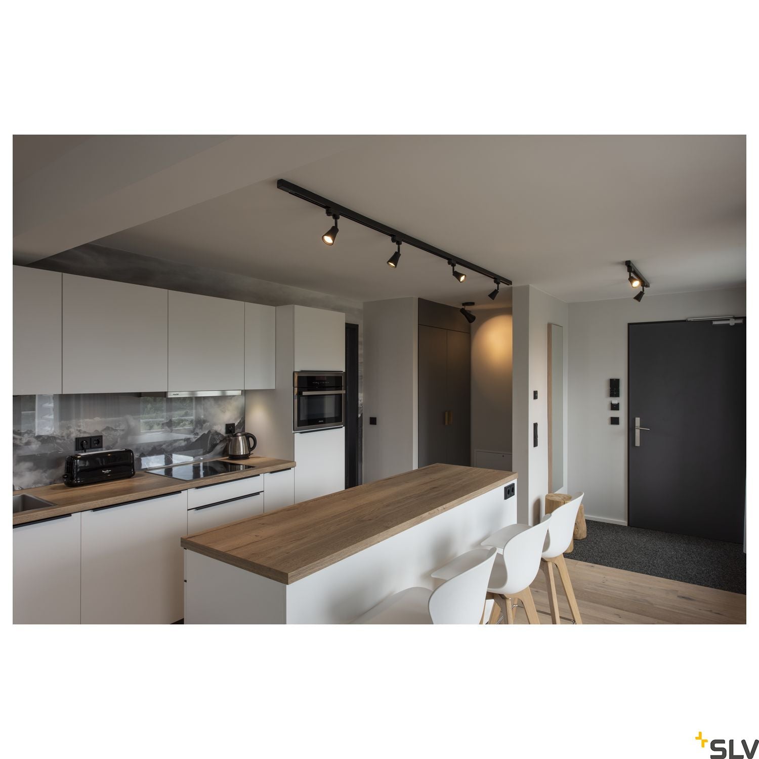 SLV PHELIA, wall light, black, GU10, with switch 148540
