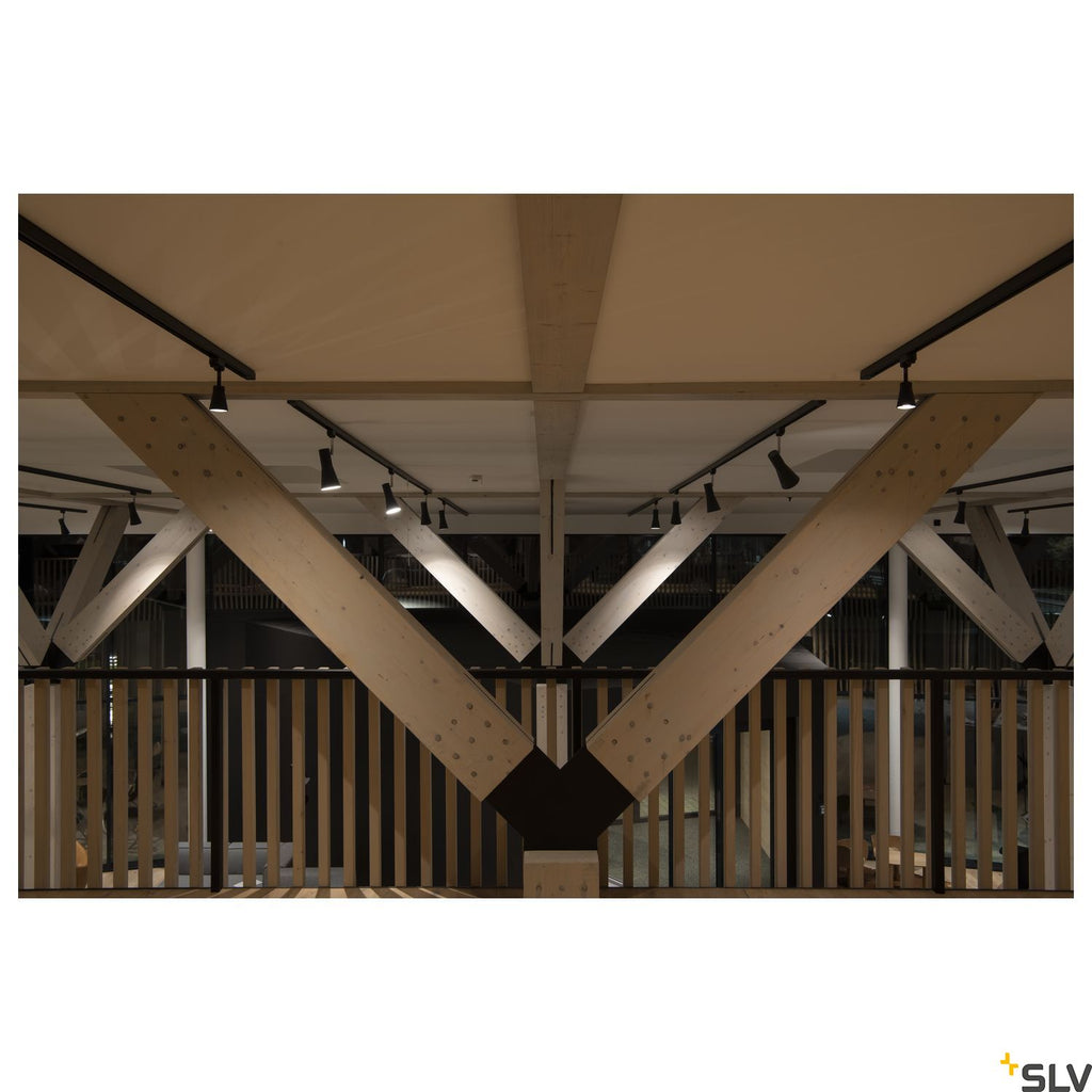 SLV AVO Spot incl. 3-circuit adapter , black, 1x GU10, max. 50W 152640