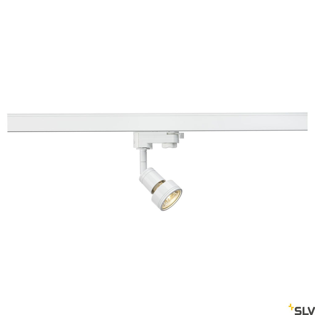 SLV PURI lamp head, white, GU10, max. 50W, incl. 3-circuit adapter 153561