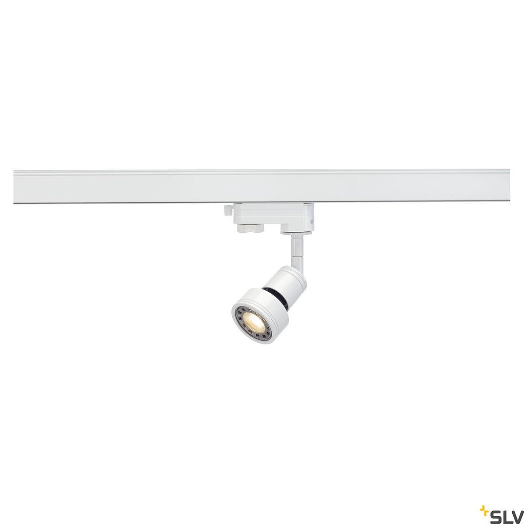SLV PURI lamp head, white, GU10, max. 50W, incl. 3-circuit adapter 153561