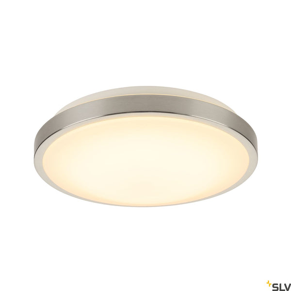 SLV MARONA LED, ceiling light, round, 3000k, brushed aluminium 155156