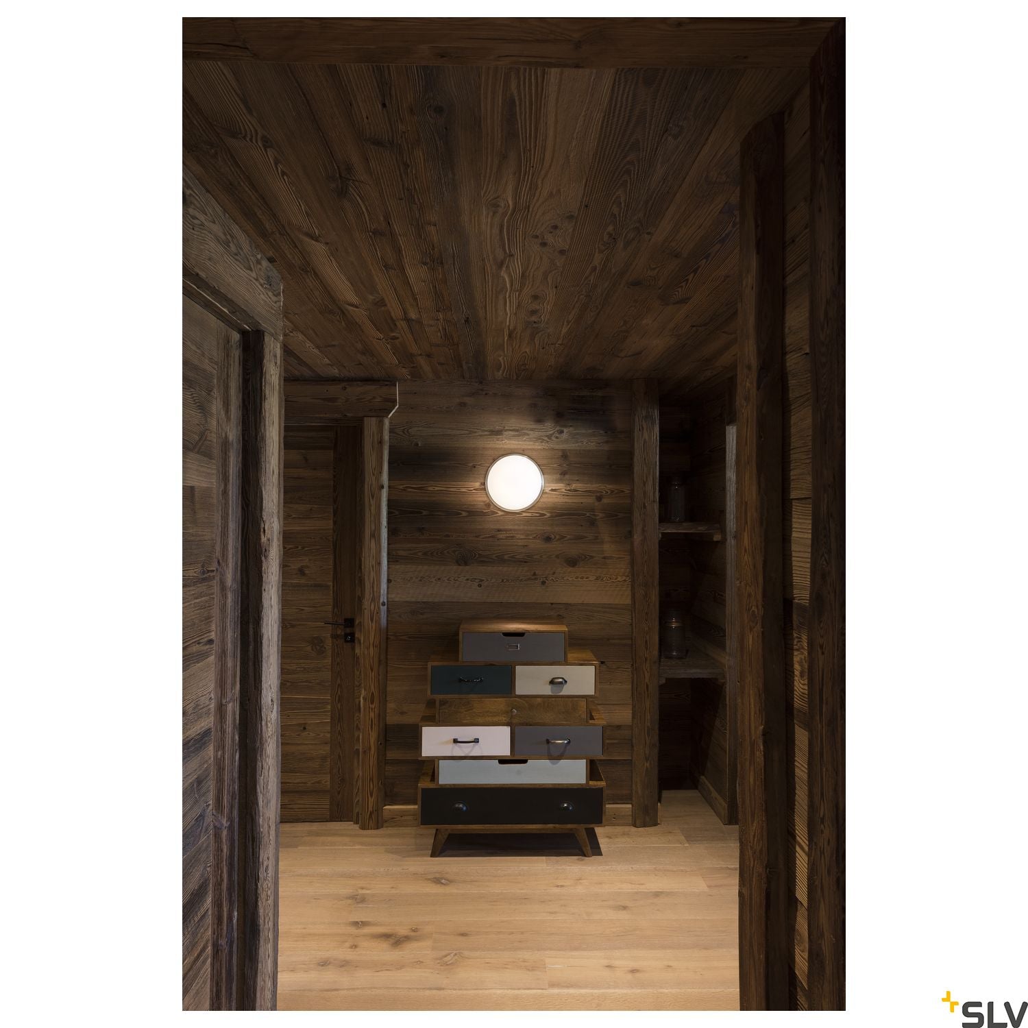 SLV MARONA LED, ceiling light, round, 3000k, brushed aluminium 155156