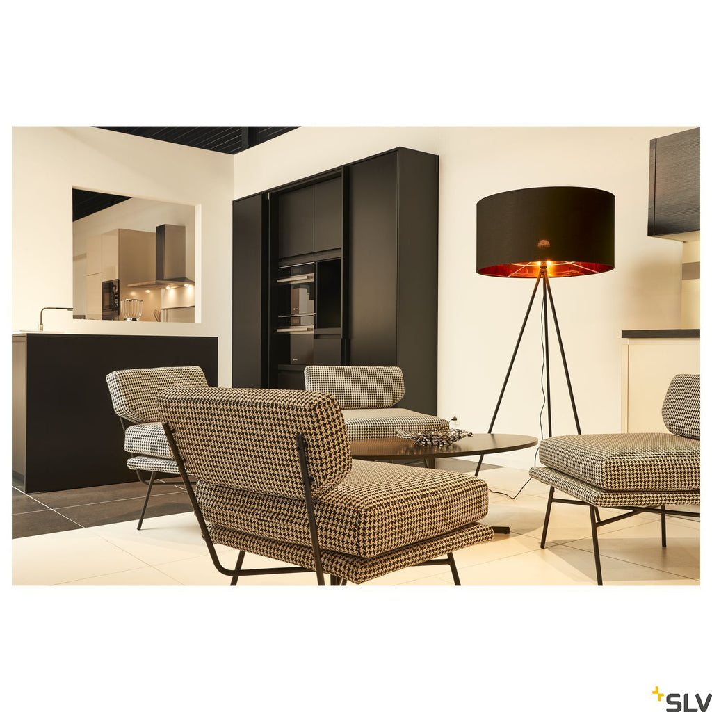 SLV FENDA shade, black/copper, Ø70cm 1000580