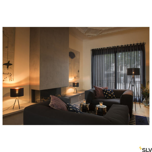 SLV FENDA lamp shade, D300/ H200, black/copper 155592