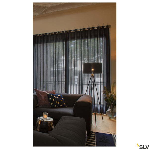 SLV FENDA lamp shade, D455/ H280, black/copper 156122