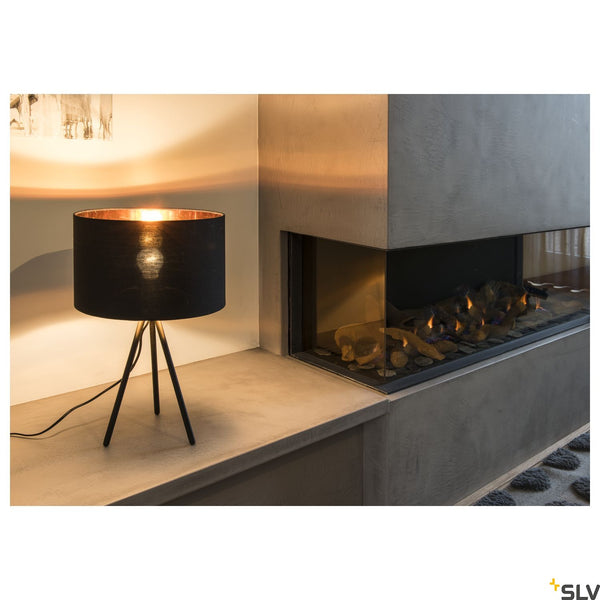 SLV FENDA lamp shade, D300/ H200, black/copper 155592