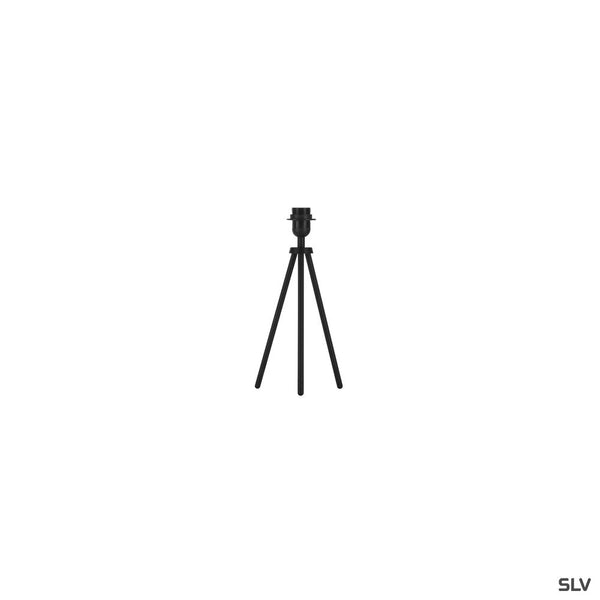 SLV FENDA, table lamp, lamp base, A60, black, without shade, max. 40 W, incl. switch in the power cable 155540