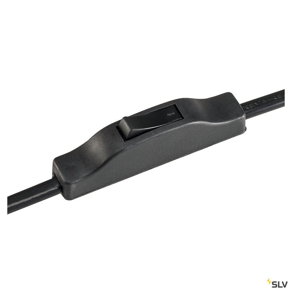 SLV FENDA, table lamp, lamp base, A60, black, without shade, max. 40 W, incl. switch in the power cable 155540