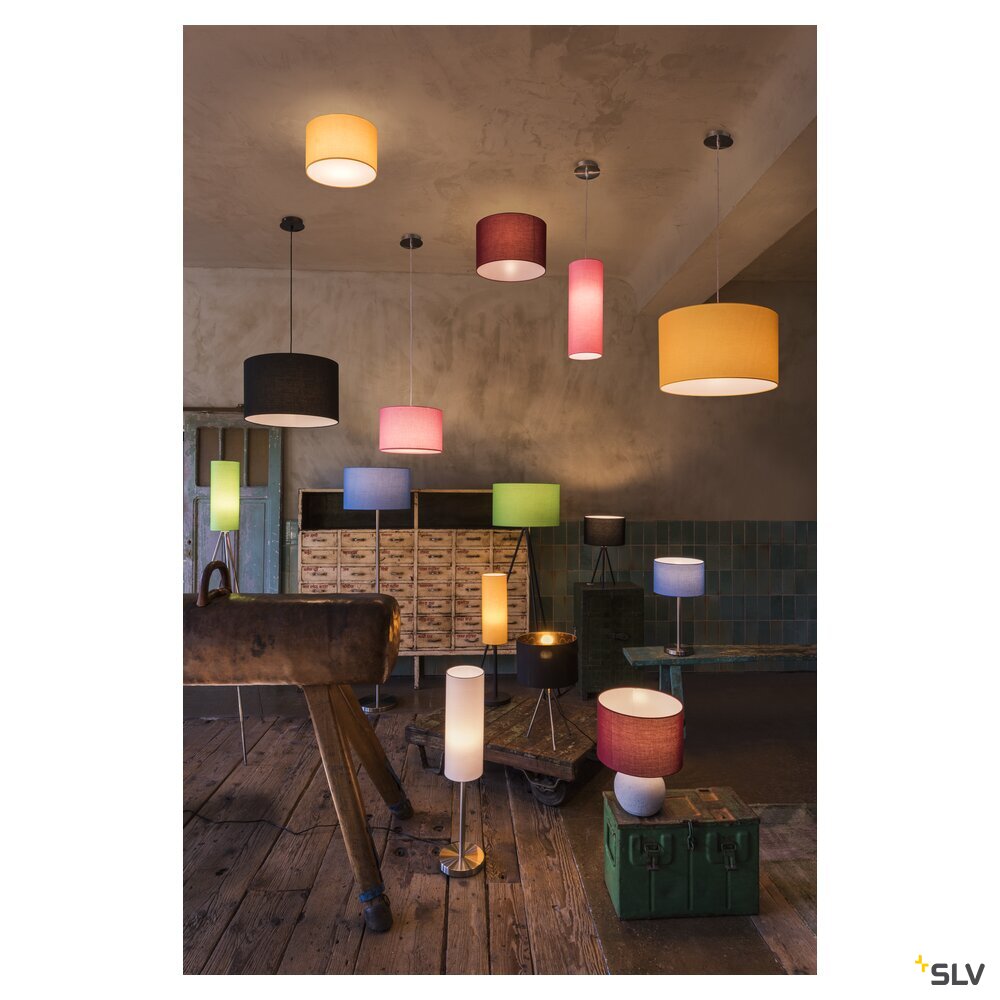 SLV FENDA, table lamp, lamp base, A60, black, without shade, max. 40 W, incl. switch in the power cable 155540