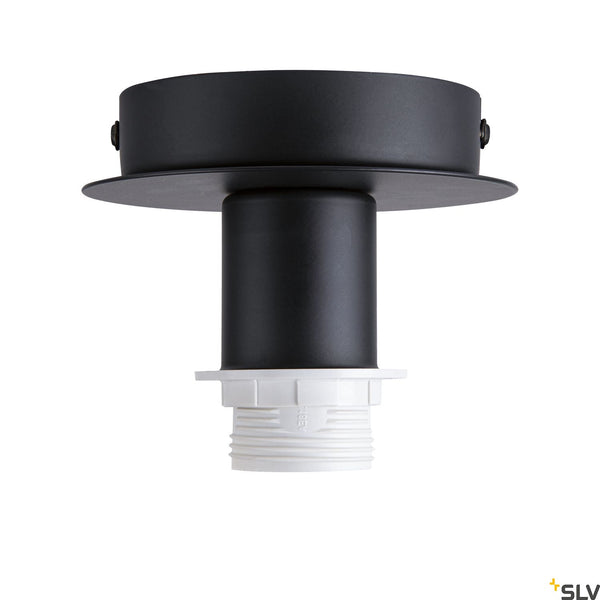 SLV FENDA E27 ceiling light, black , without shade 155550