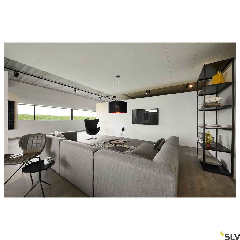 SLV FENDA shade, black/copper, Ø70cm 1000580