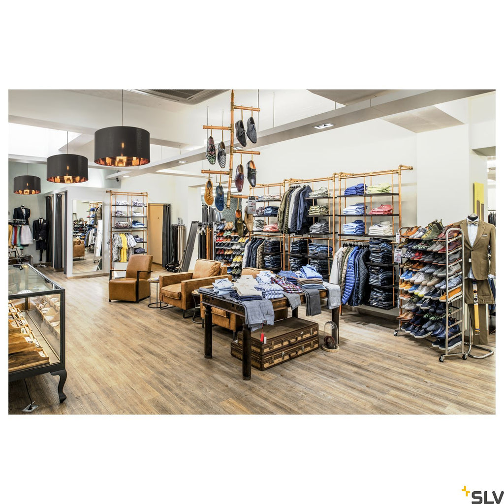 SLV FENDA shade, black/copper, Ø70cm 1000580