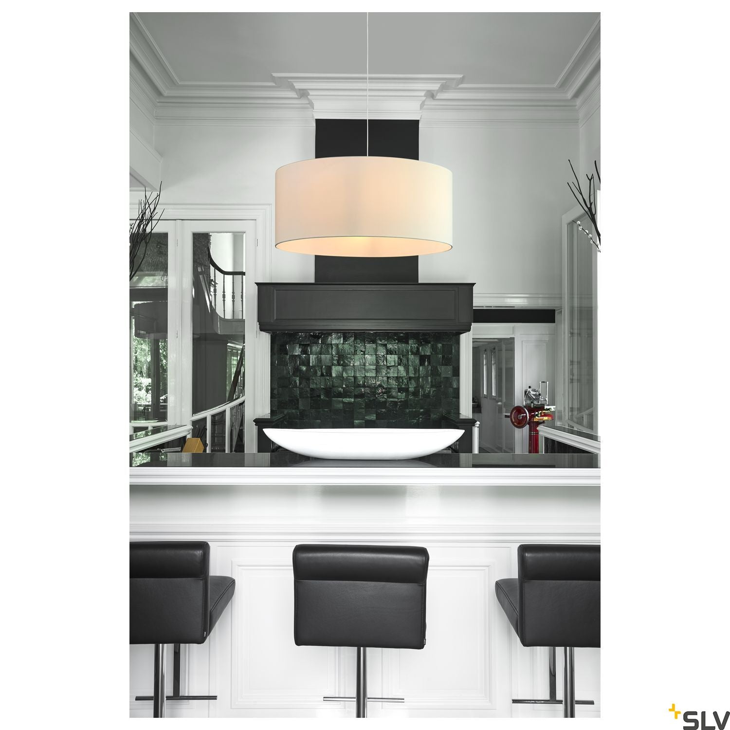 SLV FENDA shade, white, Ø70cm 1000579