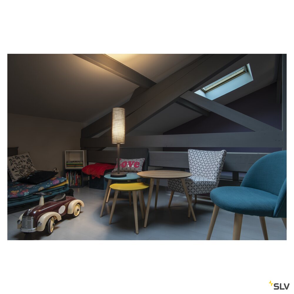 SLV FENDA, table lamp, lamp base, A60, black, without shade, max. 60 W 155780