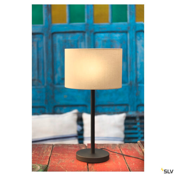 SLV FENDA, table lamp, lamp base, A60, black, without shade, max. 60 W 155780