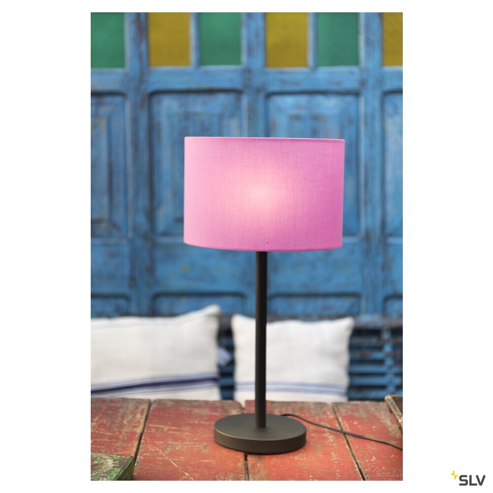 SLV FENDA, table lamp, lamp base, A60, black, without shade, max. 60 W 155780