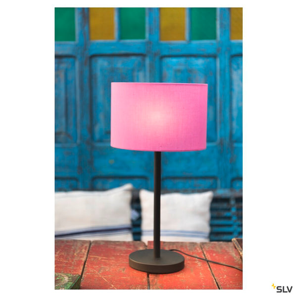 SLV FENDA, table lamp, lamp base, A60, black, without shade, max. 60 W 155780