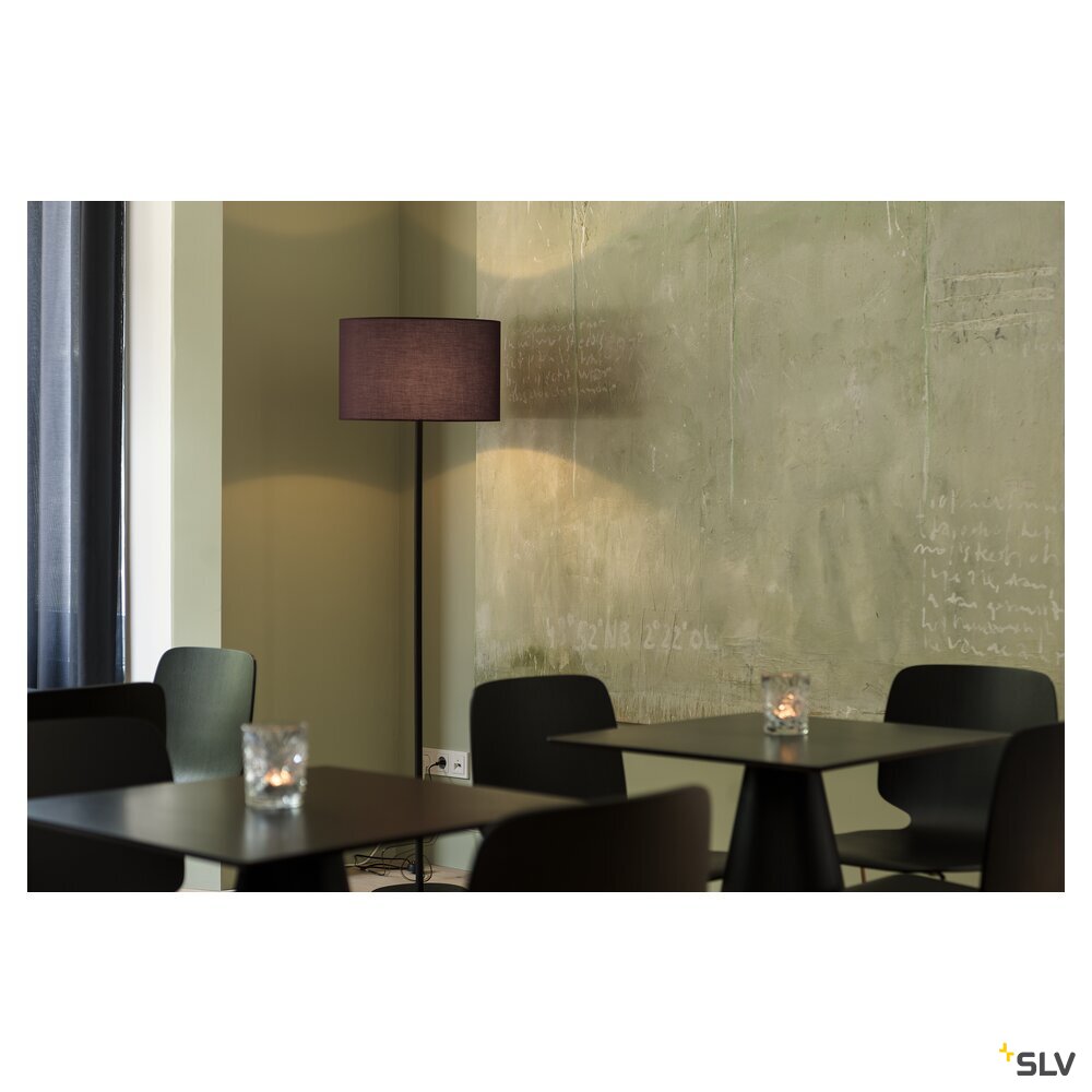 SLV FENDA, floor stand, lamp base, TC-(D,H,T,Q)SE, black, without shade, max. 60 W 155790