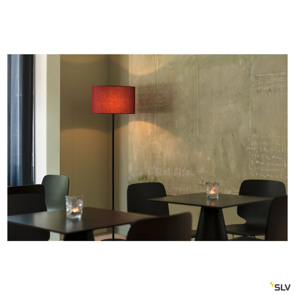 SLV FENDA, floor stand, lamp base, TC-(D,H,T,Q)SE, black, without shade, max. 60 W 155790