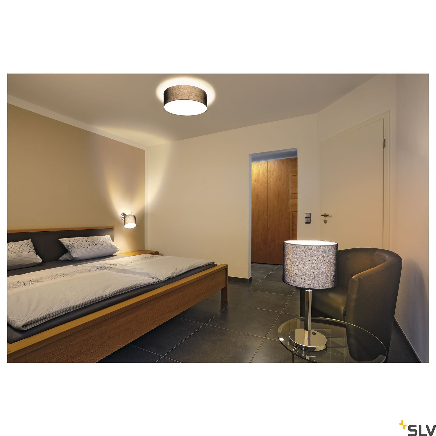 SLV TENORA ceiling light, CL-1, black, E27, max. 60W 156050