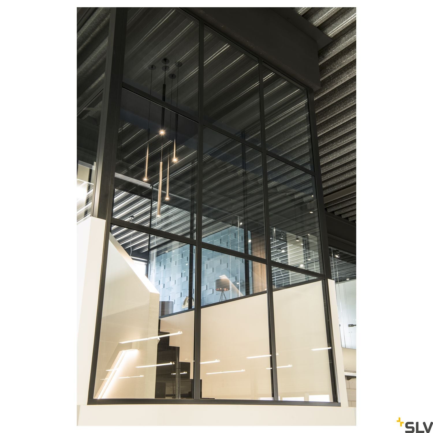 SLV HELIA 60, pendant, LED, 3000K, round, black, flat canopy for recessed installation, 7.5W 158400