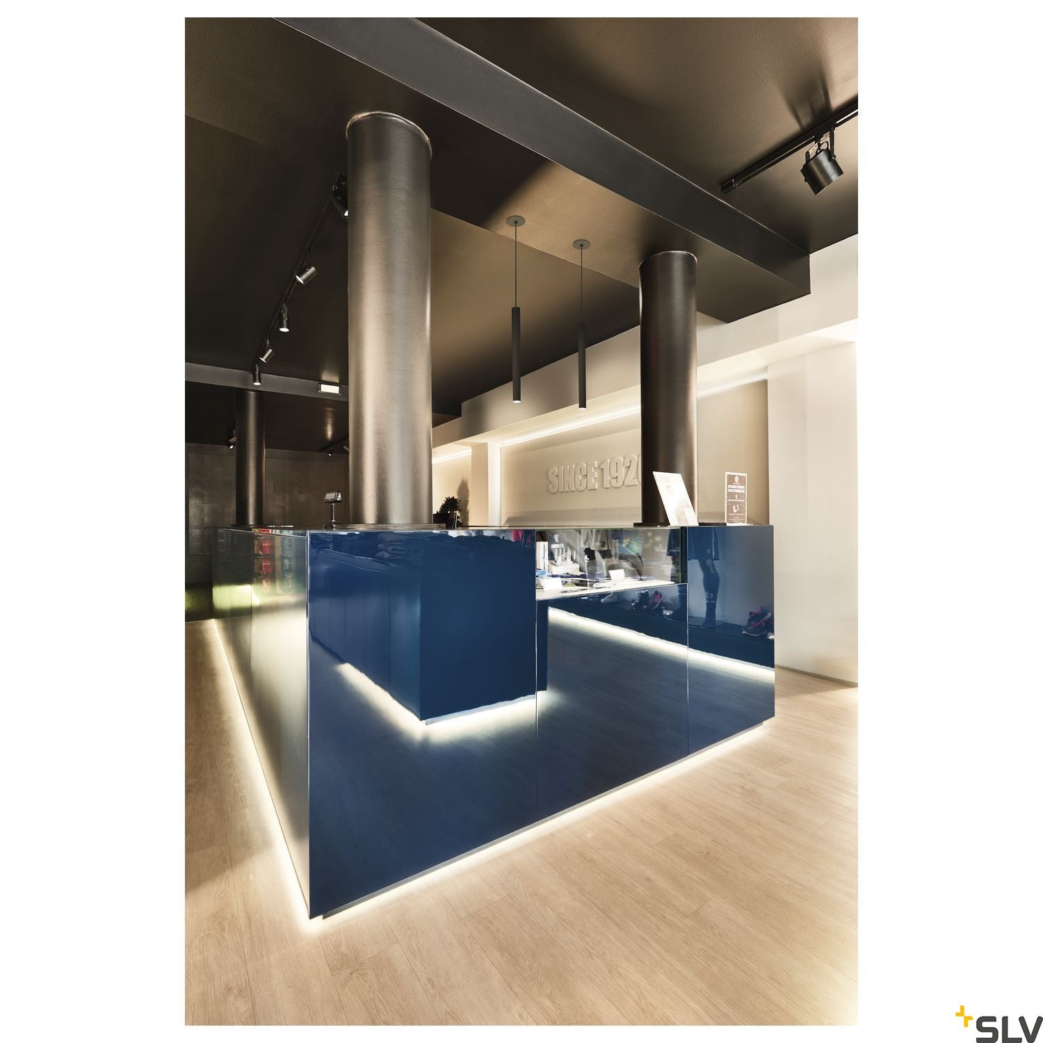 SLV HELIA 40, pendant, LED, 3000K, round, black, flat canopy, 9W 158410