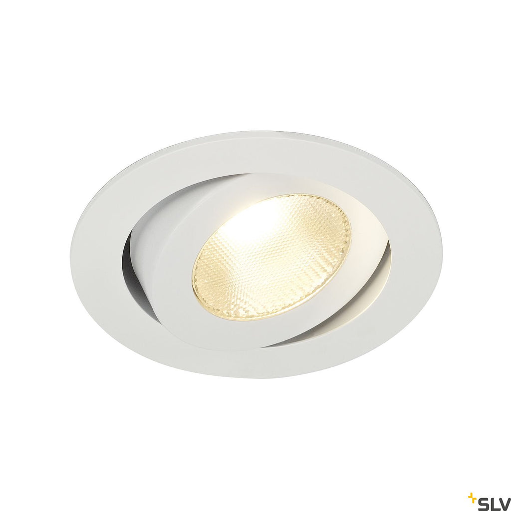 SLV CONTONE downlight, adjustable, round, white, 13W LED, warm white 161271