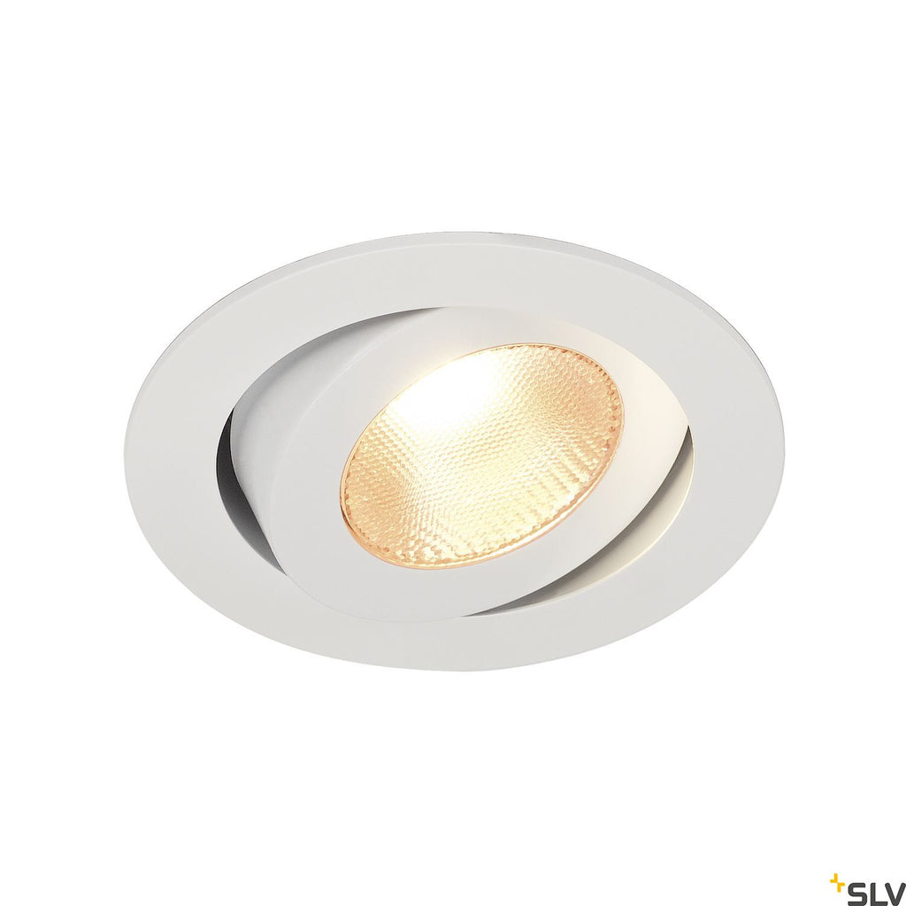 SLV CONTONE downlight, adjustable, round, white, 13W LED, warm white 161271